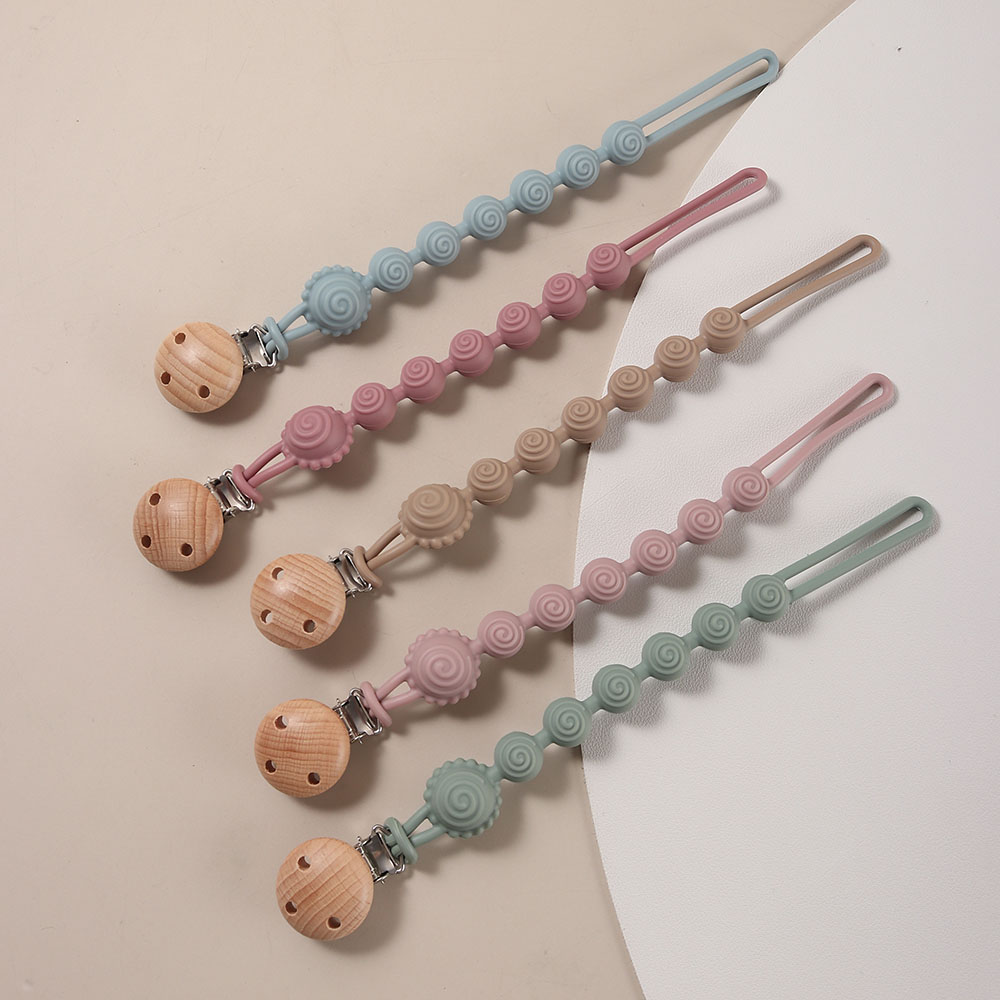 Baby Products Nipples - Silicone Pacifier Clip Baby Cartoon Circle