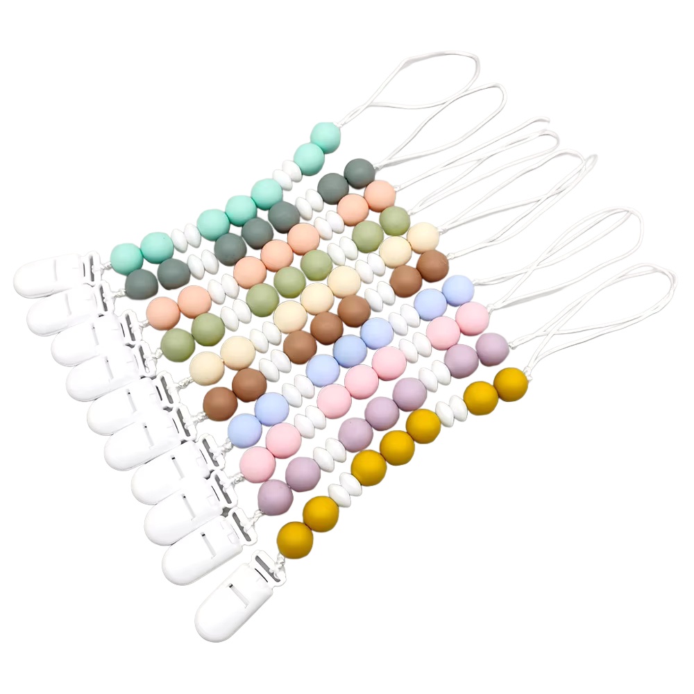 Baby Products Nipples - Plastic Baby Pacifier Clips Silicone Lentil