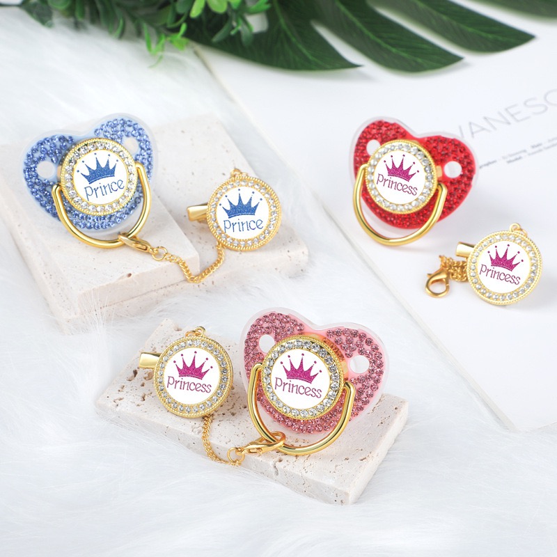 Luxury Crown Pacifier Clip Cha - đánh giá và giá Baby Products Nipples