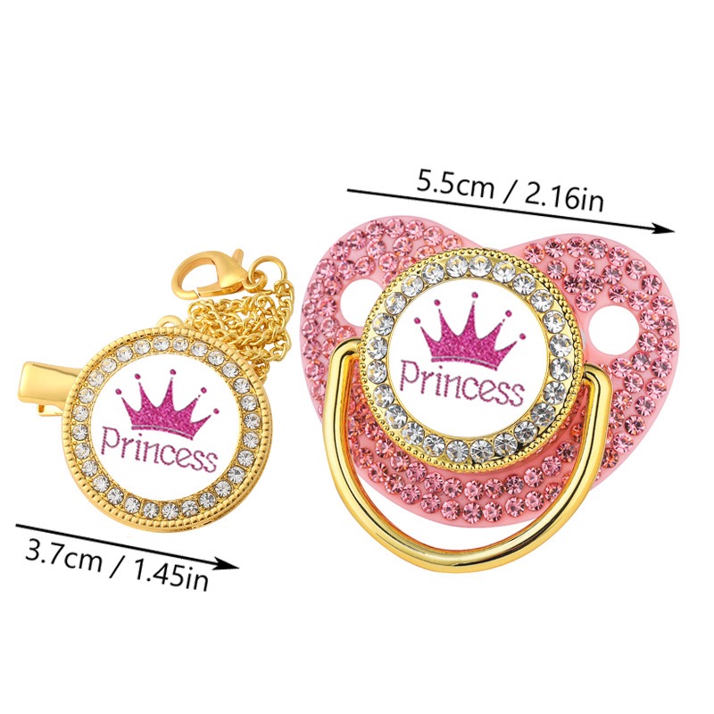 Luxury Crown Pacifier Clip Cha - đánh giá và giá Baby Products Nipples