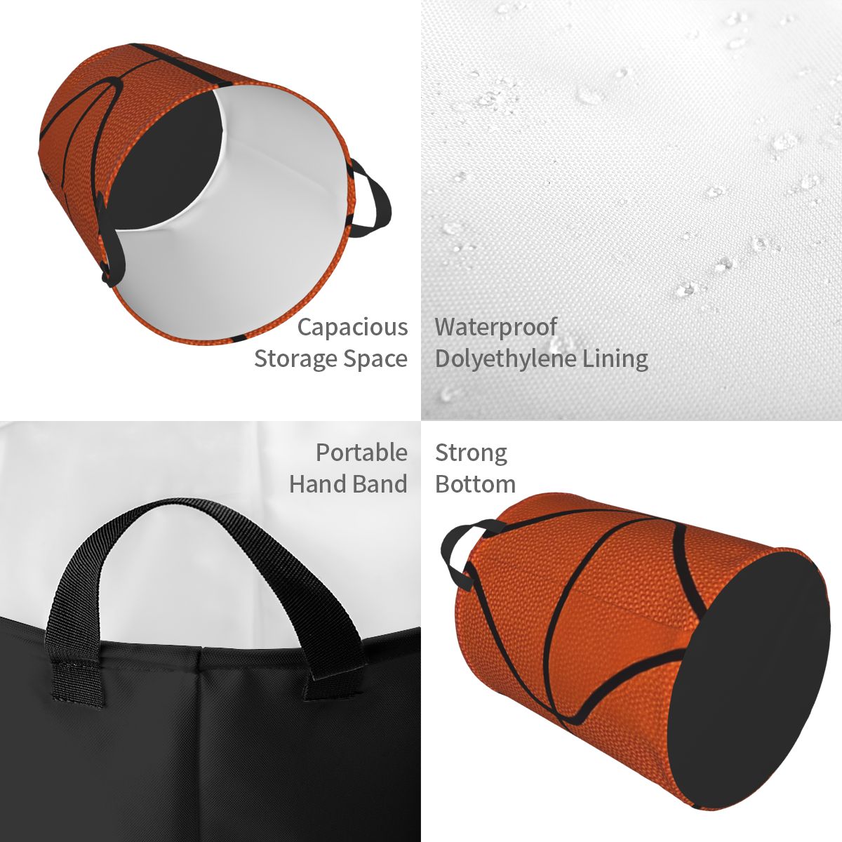 Custom Basketball Dots Round L - đánh giá và giá Baby Products Hamper